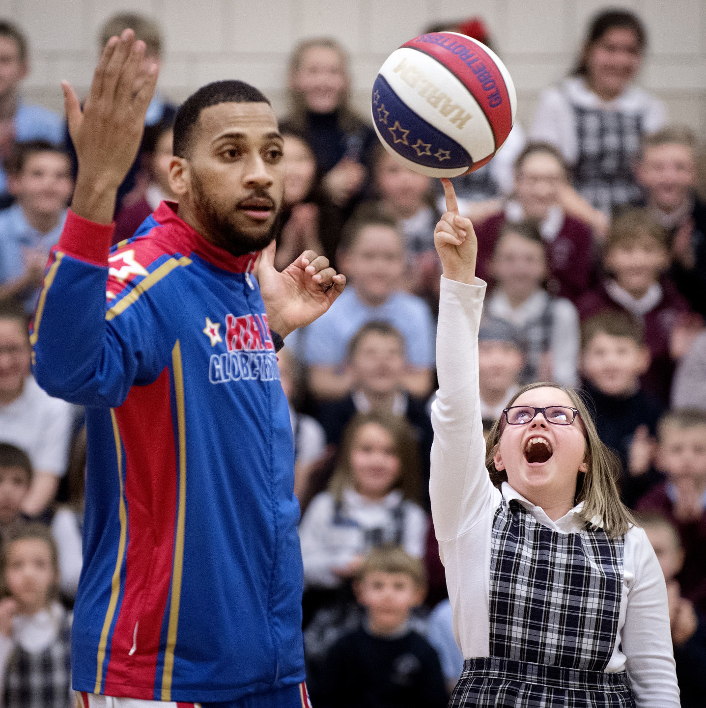 Harlem Globetrotters at St. Peter's Catholic School, 1.23